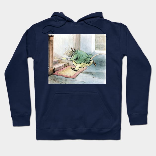 Rat Escaping with Butter - Tale of Samuel Whiskers - Beatrix Potter Hoodie by forgottenbeauty